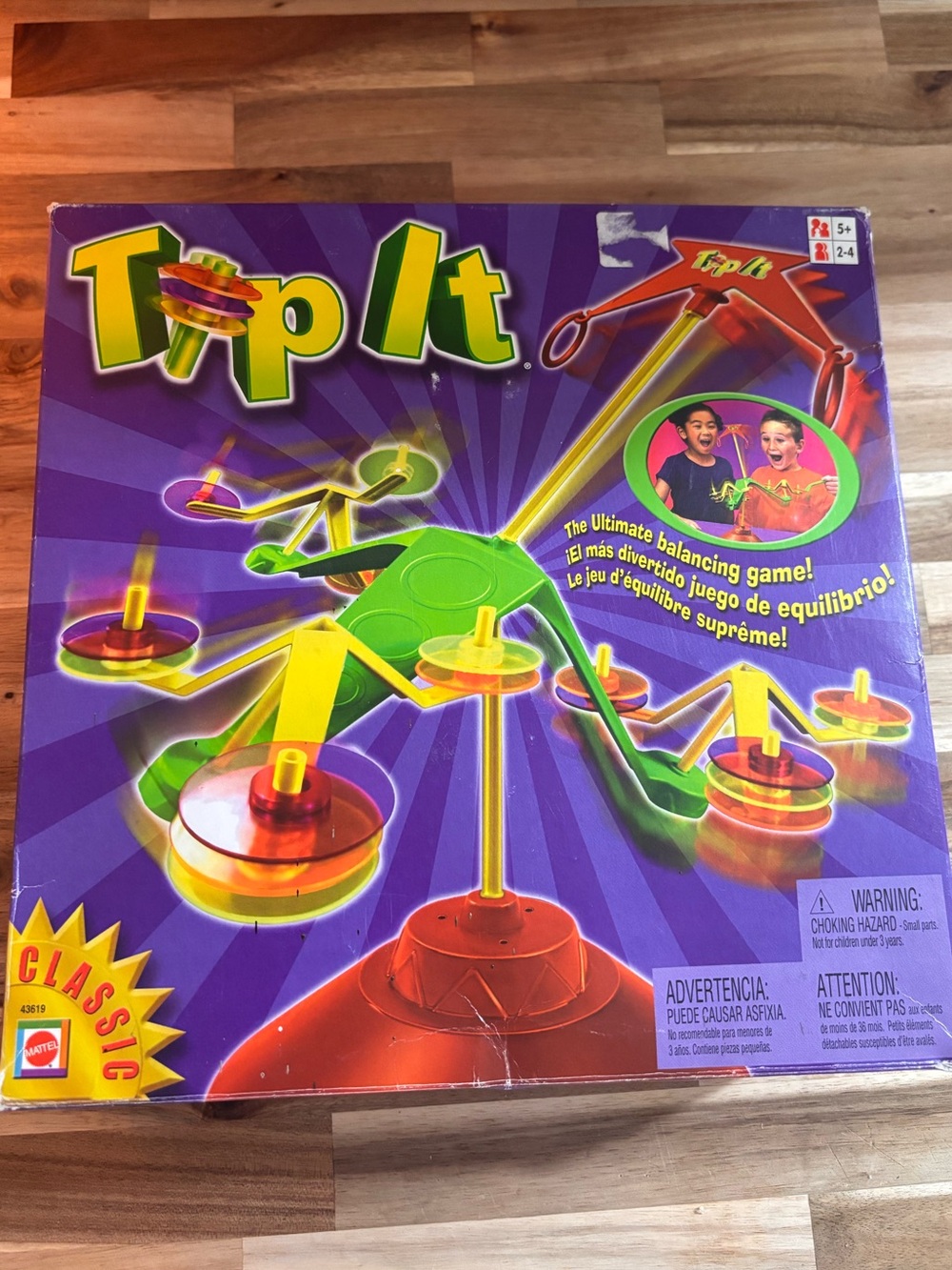 Mattel Tip It Balancing Game - Purple & Green